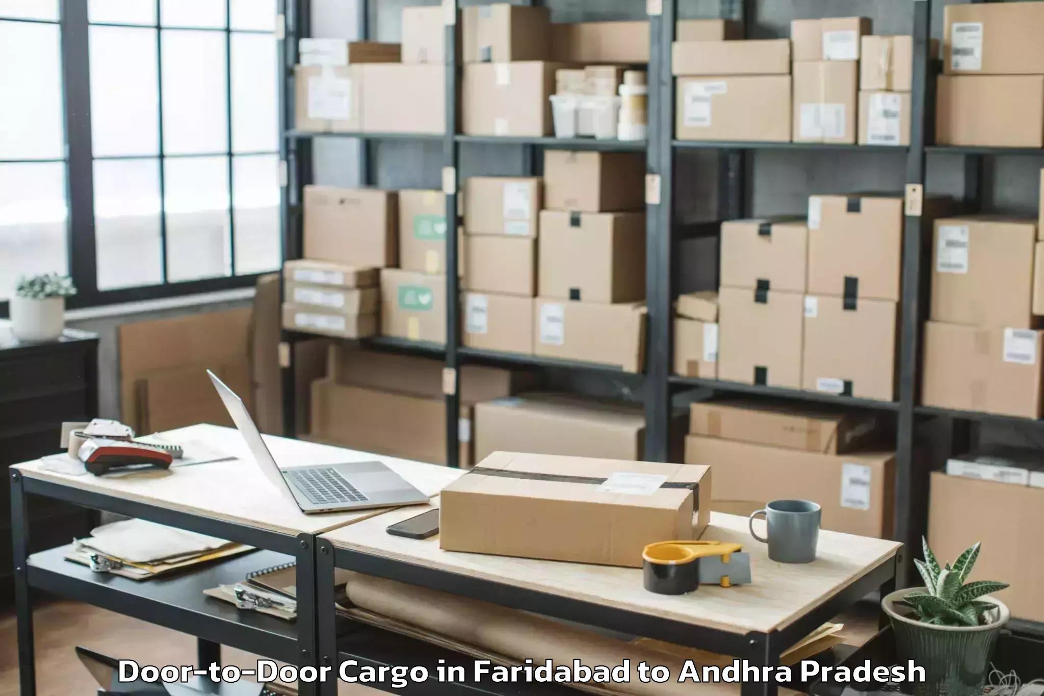 Affordable Faridabad to Bellamkonda Door To Door Cargo